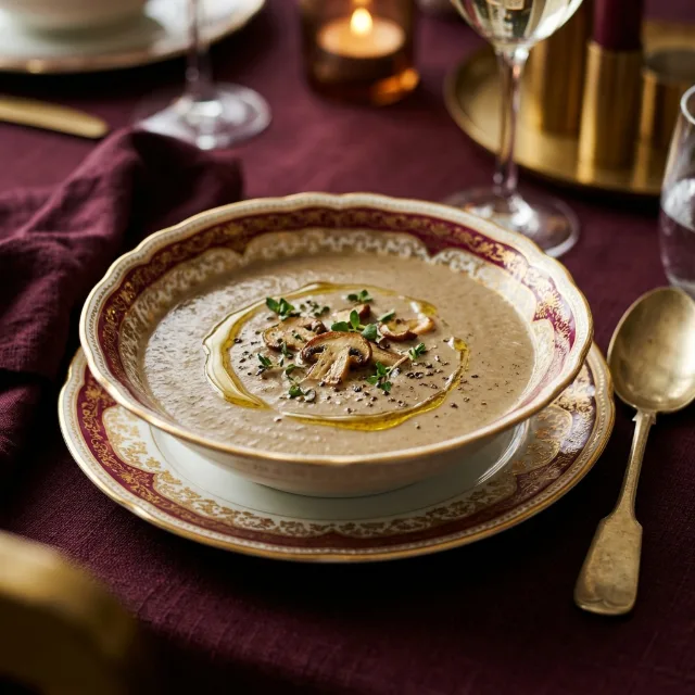 شوربة كريمة الفطر
