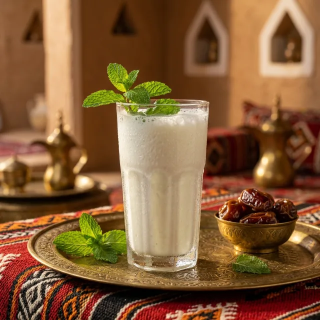 لبن بالنعناع